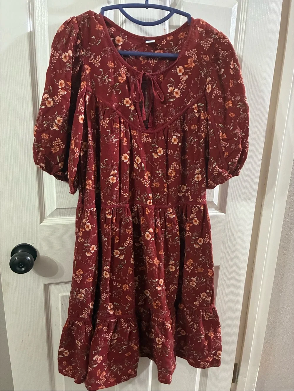red floral dress old navy The Occasion by Old Navy Fit & Flare Taffeta Mini Dress